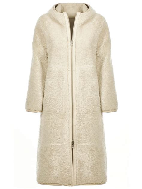 cappotto fendi donnq|Cappotto in shearling bianco .